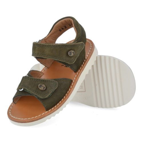 Pom d'api Sandalen Khaki Jungen (waff easy) - Junior Steps