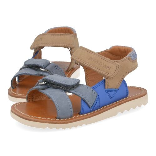 Pom d'api sandalen blauw Jongens ( - waff jimy blauwe sandaalwaff jimy) - Junior Steps