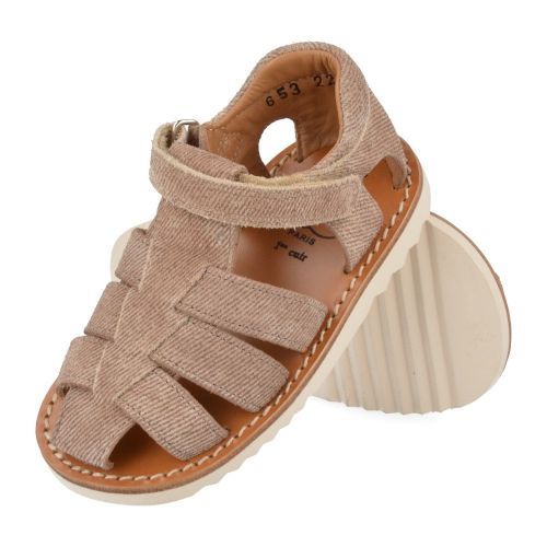 Pom d'api Sandals beige Boys (waff papy) - Junior Steps