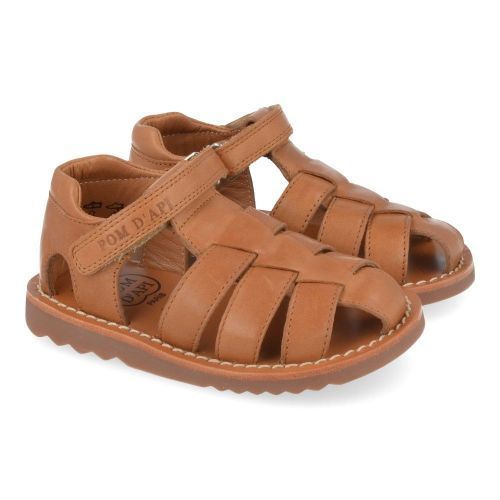 Pom d'api sandalen cognac Jongens ( - waff papy gesloten sandaalwaff papy) - Junior Steps