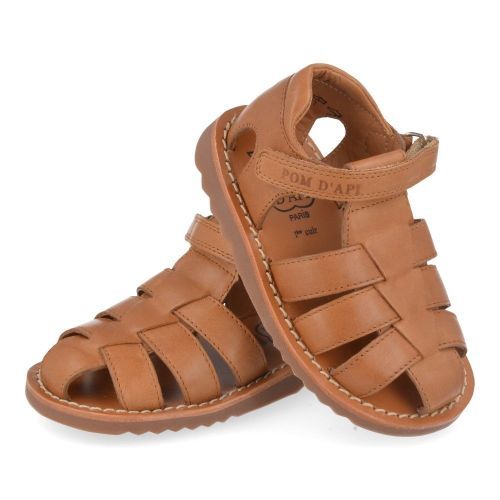 Pom d'api sandalen cognac Jongens ( - waff papy gesloten sandaalwaff papy) - Junior Steps