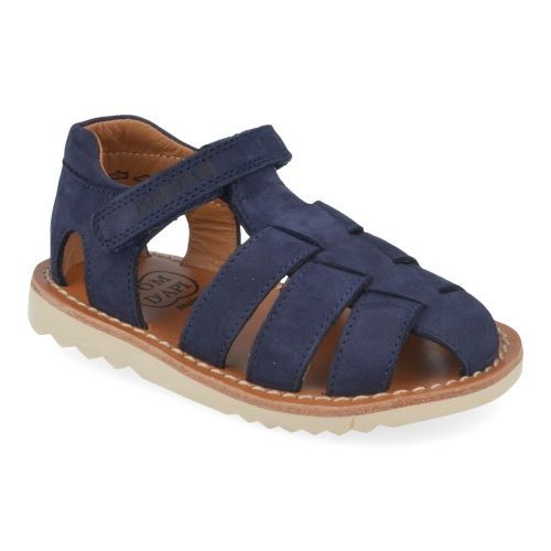 Pom d'api sandalen blauw Jongens ( - waff papy gesloten sandaalwaff papy) - Junior Steps