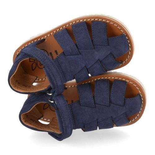 Pom d'api sandalen blauw Jongens ( - waff papy gesloten sandaalwaff papy) - Junior Steps