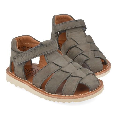 Pom d'api Sandalen taupe Jungen (waff papy) - Junior Steps