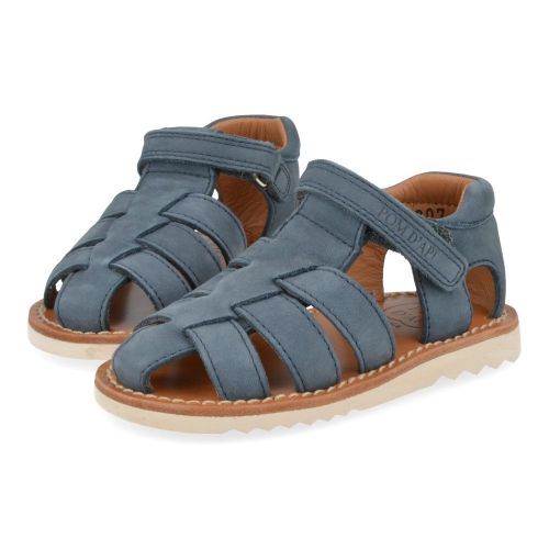 Pom d'api sandalen jeans bl Jongens ( - waff papy jeansblauwe gesloten sandaalwaff papy) - Junior Steps