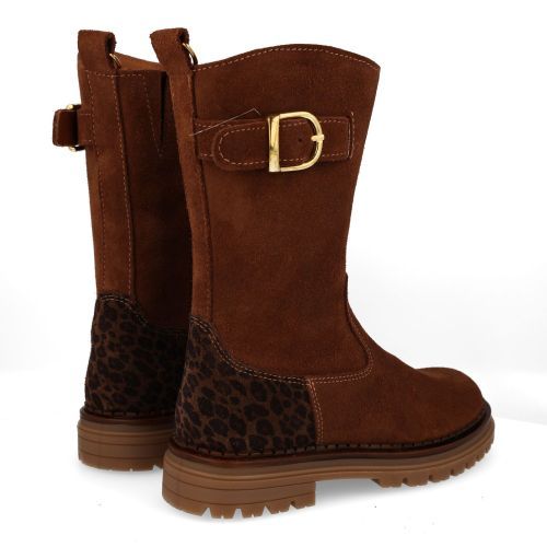 RED RAG laarzen bruin Meisjes (Laarzen bruin suéde met leopard  - 12576 723) - Junior Steps