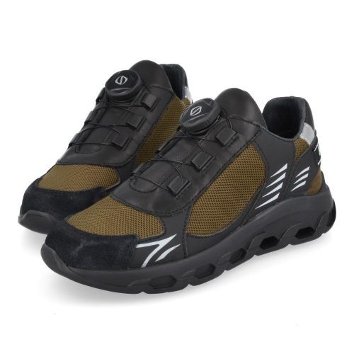 RED RAG sneakers groen Jongens (Runner Groen-zwart met draaiknop - 13953  590) - Junior Steps