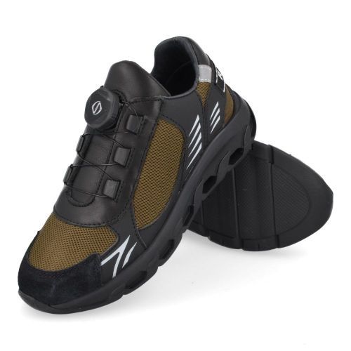 RED RAG sneakers groen Jongens (Runner Groen-zwart met draaiknop - 13953  590) - Junior Steps