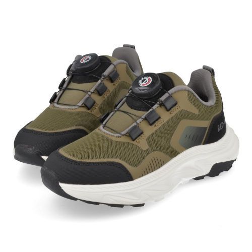 RED RAG sneakers kaki Jongens (Runner Groen-zwart met draaiknop - 15837 550 khaki) - Junior Steps