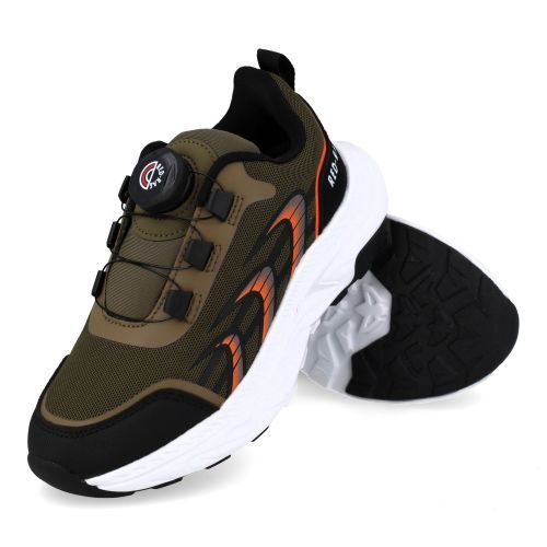 RED RAG sneakers kaki Jongens (Runner Groen-zwart met draaiknop - 15863 550 khaki) - Junior Steps