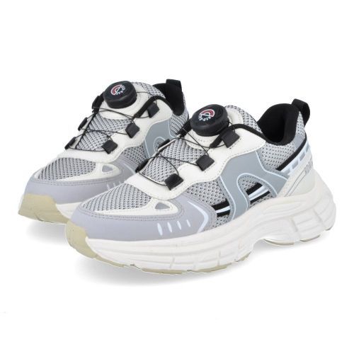 RED RAG sneakers wit Jongens (Runner wit grijs met draaiknop - 15847/199) - Junior Steps