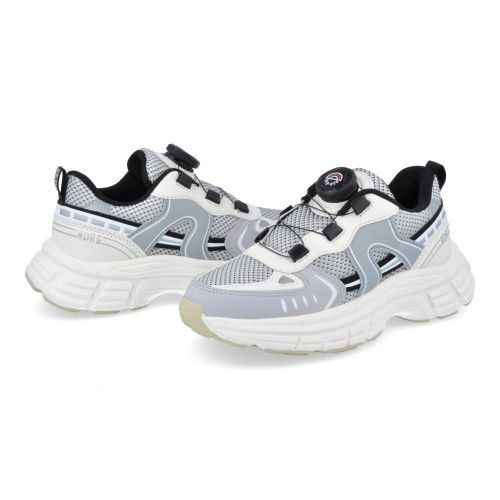 RED RAG sneakers wit Jongens (Runner wit grijs met draaiknop - 15847/199) - Junior Steps
