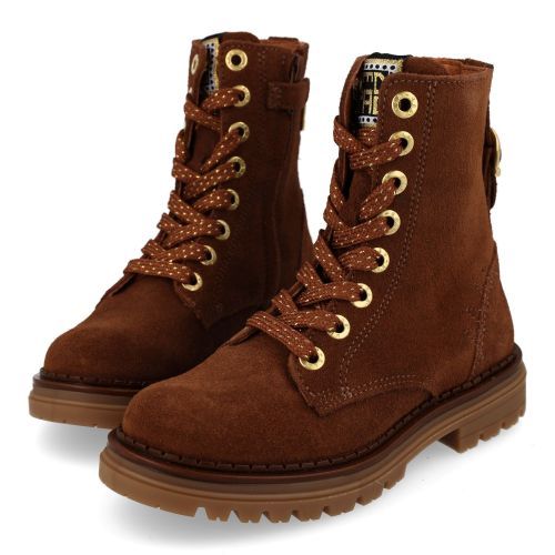 RED RAG veterboot bruin Meisjes (veterboots Bruin suéde - 12568 723) - Junior Steps