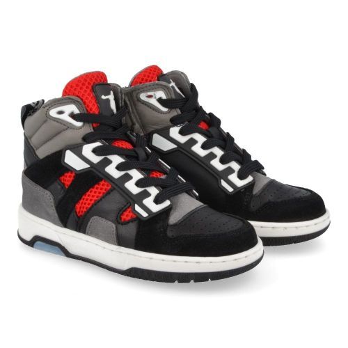 RED RAG Sneakers Black Boys (13679) - Junior Steps