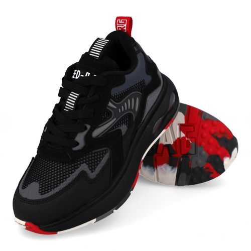 RED RAG sneakers Zwart Jongens (zwarte sneaker  - 15875) - Junior Steps