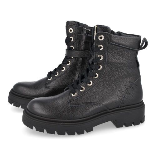 RED RAG Bottes à lacets Noir Filles (12512) - Junior Steps