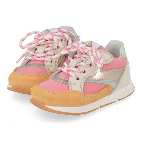 Romagnoli sneakers oranje Meisjes (oranje roze sneaker  - 8161R017) - Junior Steps