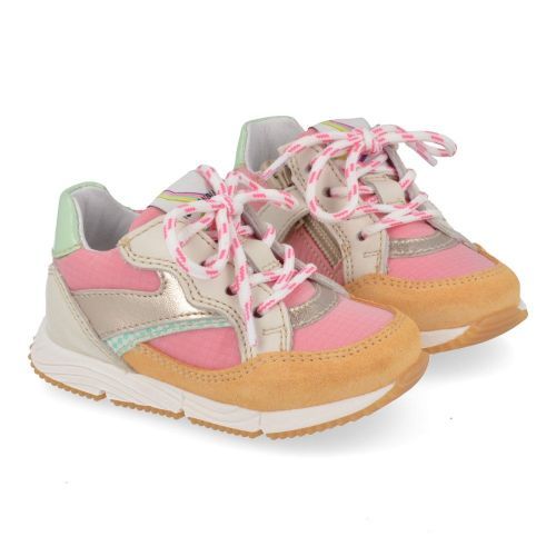 Romagnoli sneakers oranje Meisjes (oranje roze sneaker  - 8161R017) - Junior Steps