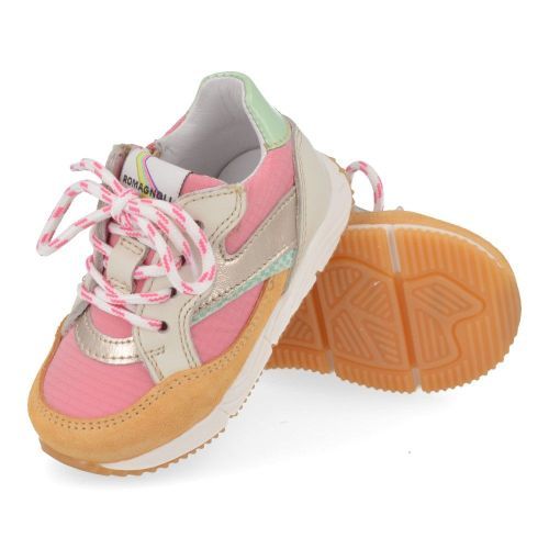 Romagnoli sneakers oranje Meisjes (oranje roze sneaker  - 8161R017) - Junior Steps