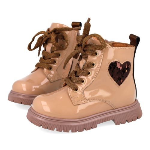Romagnoli Schnürstiefel beige Mädchen (9070R071) - Junior Steps