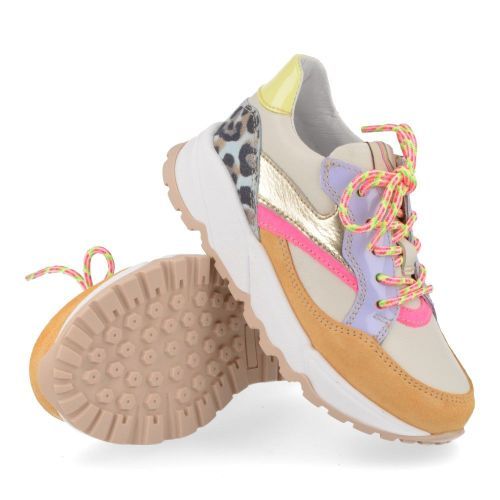 Romagnoli sneakers oranje Meisjes (beige oranje sneaker  - 8638R028) - Junior Steps