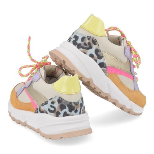 Romagnoli sneakers oranje Meisjes (beige oranje sneaker  - 8638R028) - Junior Steps