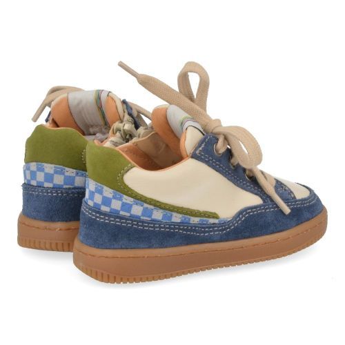 Romagnoli sneakers blauw Jongens (blauw beige eerste stap schoentje - 7050R163) - Junior Steps