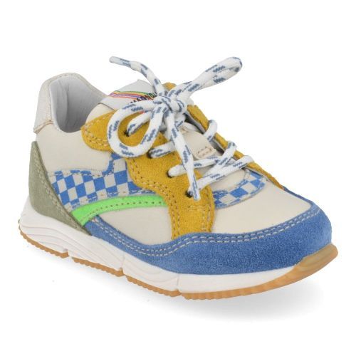 Romagnoli sneakers blauw Jongens (blauw beige sneaker - 8161R128) - Junior Steps