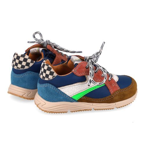 Romagnoli sneakers blauw Jongens (blauw combi sneakertje - 9099R086) - Junior Steps