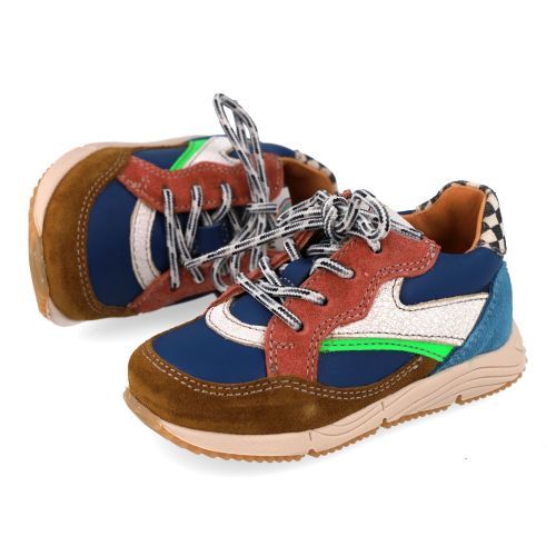 Romagnoli sneakers blauw Jongens (blauw combi sneakertje - 9099R086) - Junior Steps