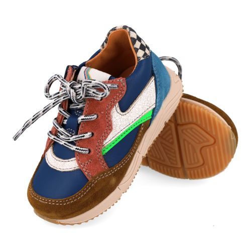 Romagnoli sneakers blauw Jongens (blauw combi sneakertje - 9099R086) - Junior Steps