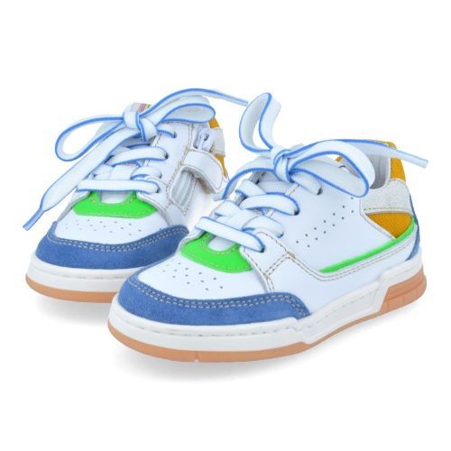 Romagnoli sneakers wit Jongens (blauw witte sneaker - 8434R126) - Junior Steps