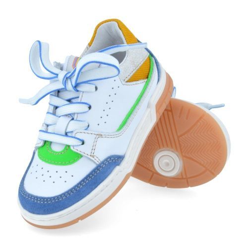 Romagnoli sneakers wit Jongens (blauw witte sneaker - 8434R126) - Junior Steps