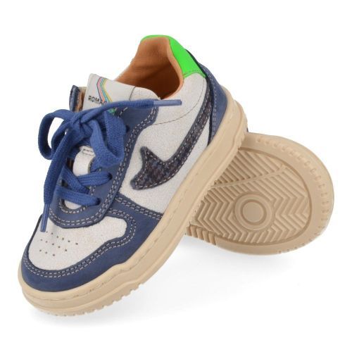 Romagnoli sneakers blauw Jongens (Blauw witte sneaker - 7162R226) - Junior Steps