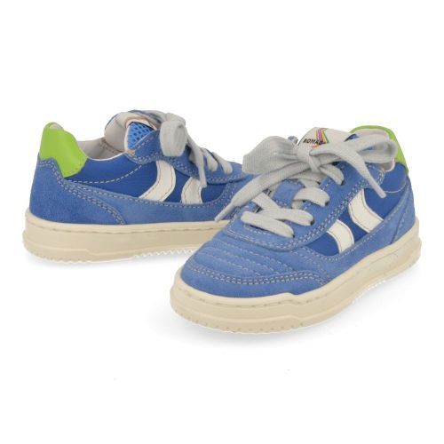 Romagnoli sneakers blauw Jongens (blauwe sneaker - 8305R014) - Junior Steps