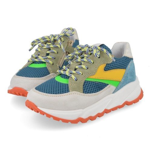 Romagnoli sneakers blauw Jongens (blauwe sneaker - 8638R050) - Junior Steps