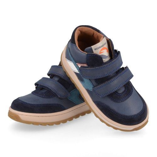 Romagnoli sneakers blauw Jongens ( - blauwe velcro sneaker3492R302) - Junior Steps