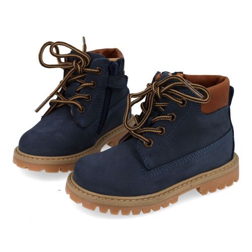 Romagnoli veterboot blauw Jongens (Blauwe veterbottine  - 9076R002) - Junior Steps