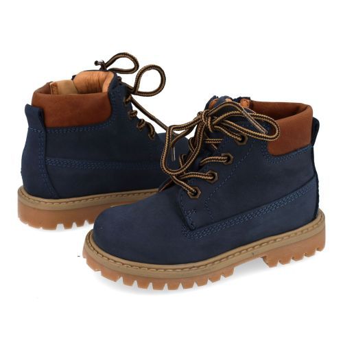 Romagnoli veterboot blauw Jongens (Blauwe veterbottine  - 9076R002) - Junior Steps