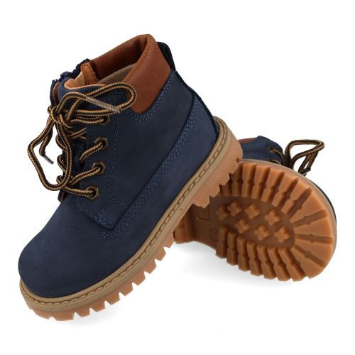 Romagnoli veterboot blauw Jongens (Blauwe veterbottine  - 9076R002) - Junior Steps