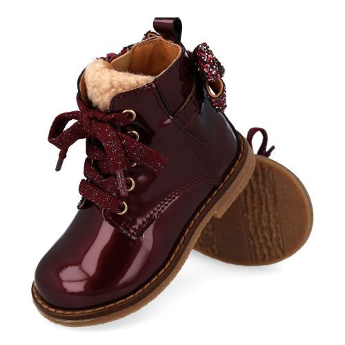 Romagnoli Schnürstiefel bordeaux Mädchen (9095R052) - Junior Steps
