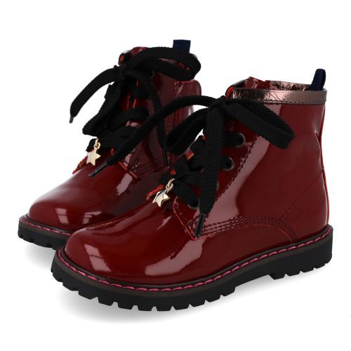 Romagnoli veterboot bordeaux Meisjes (Bordeaux lak boots  - 9095R071) - Junior Steps