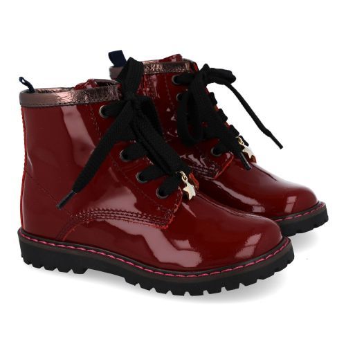 Romagnoli veterboot bordeaux Meisjes (Bordeaux lak boots  - 9095R071) - Junior Steps