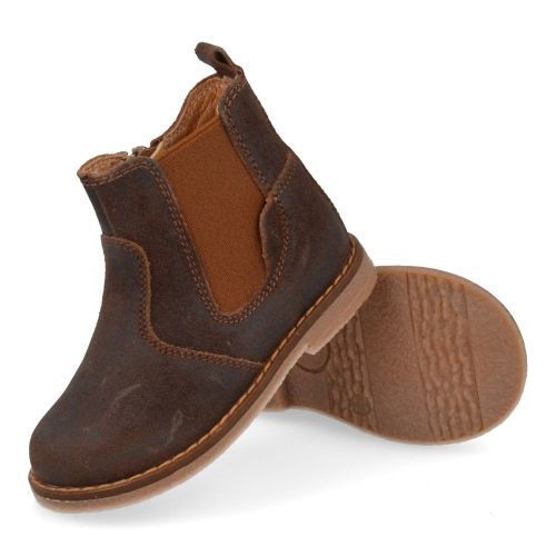 Romagnoli laarzen kort bruin  (bruin gevet leder korte laars - 7176R104) - Junior Steps
