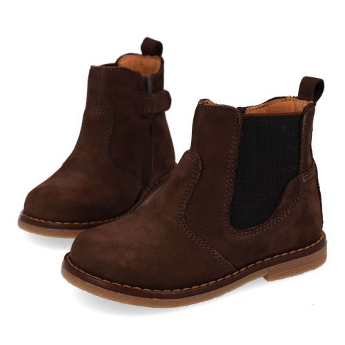 Romagnoli laarzen kort bruin  (bruin nubuck korte laars - 9091R004) - Junior Steps