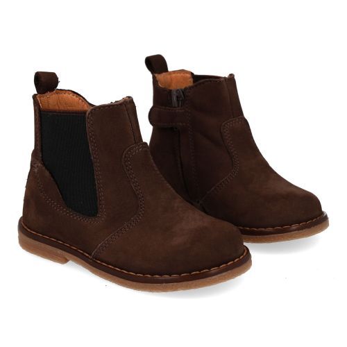 Romagnoli laarzen kort bruin  (bruin nubuck korte laars - 9091R004) - Junior Steps