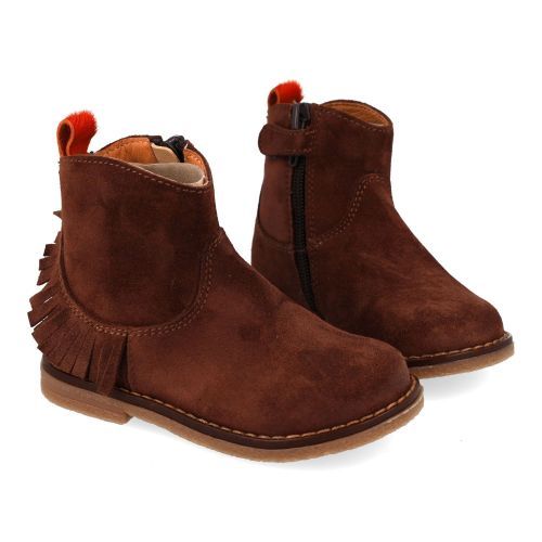 Romagnoli laarzen kort bruin Meisjes (Bruin suéde korte laars - 9093R004) - Junior Steps
