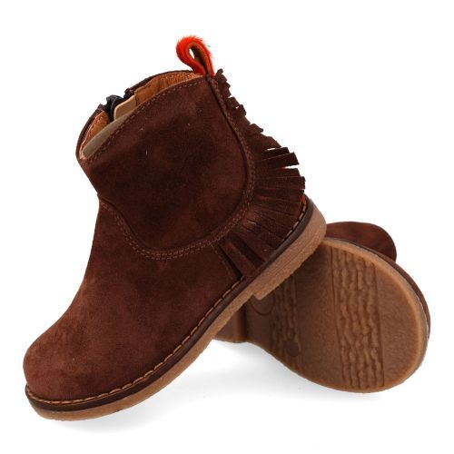 Romagnoli laarzen kort bruin Meisjes (Bruin suéde korte laars - 9093R004) - Junior Steps