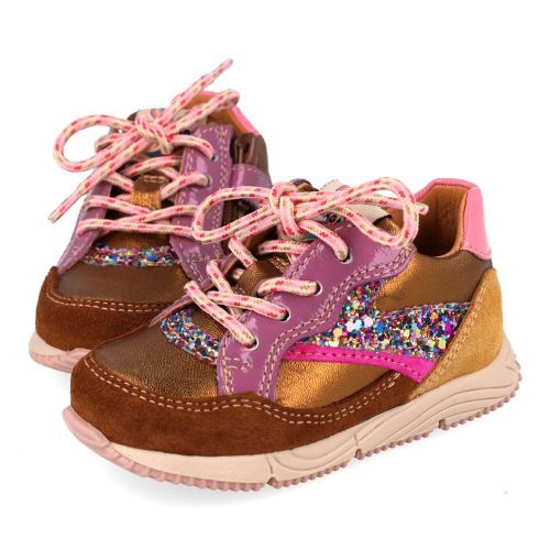 Romagnoli Baskets cognac Filles (9099R238) - Junior Steps