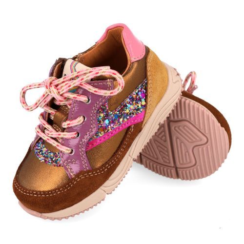 Romagnoli Baskets cognac Filles (9099R238) - Junior Steps